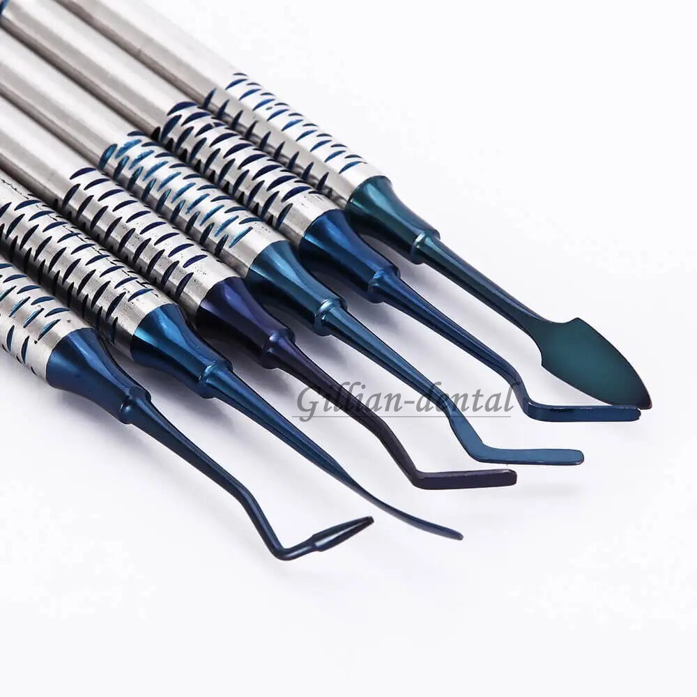 6pcs/set Dental Composite Resin Filling Spatula Repair Restorative Instruments