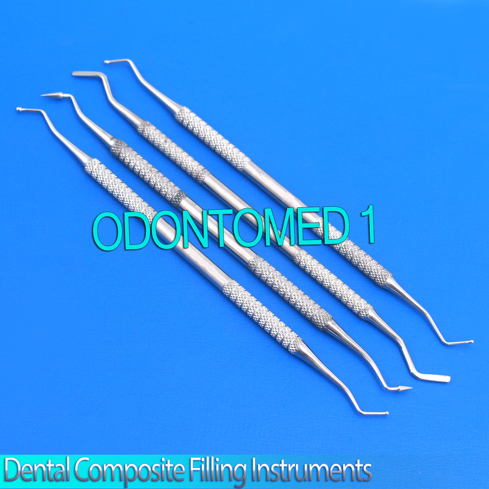 4 Pcs Dental Restorative Composite Filling Dental Instruments