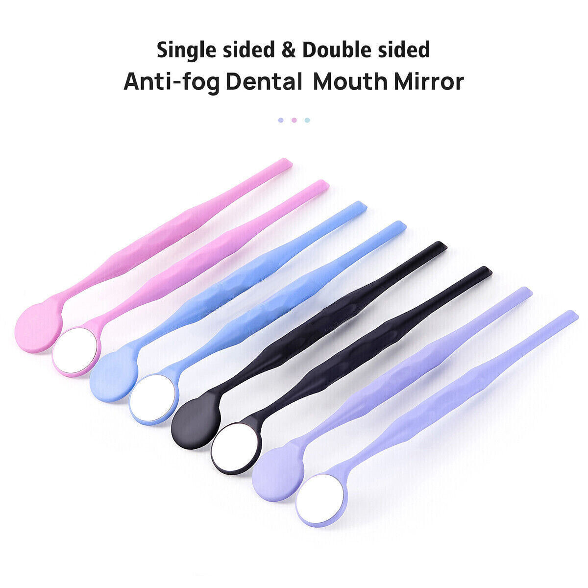 7 Colors Dental Anti-fog Autoclavable PREMIUM Mouth Mirrors Front Surface