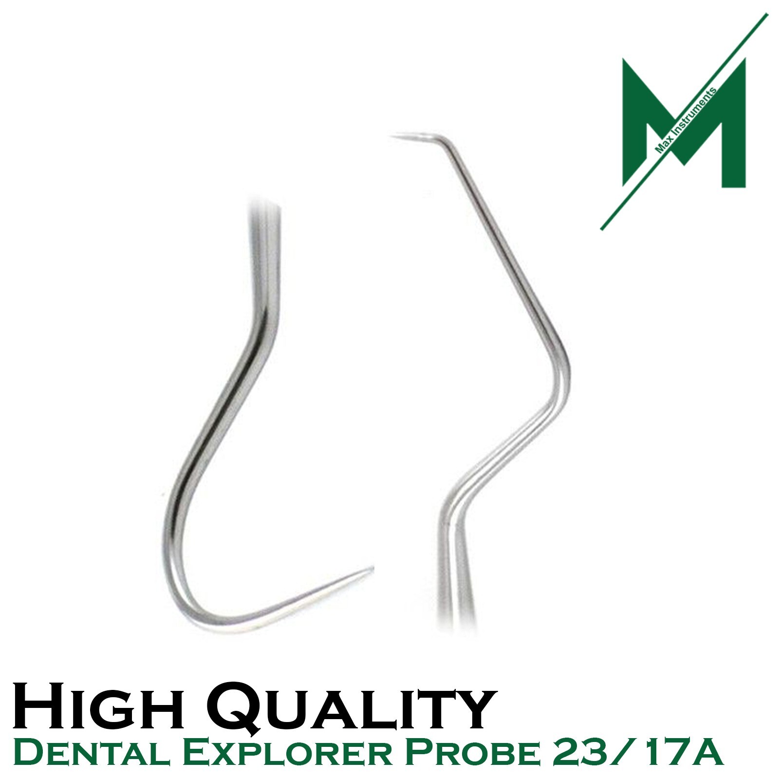 New 2 PCS Double Ended Probe 23/17A Dentistry Dental Examination Explorer New