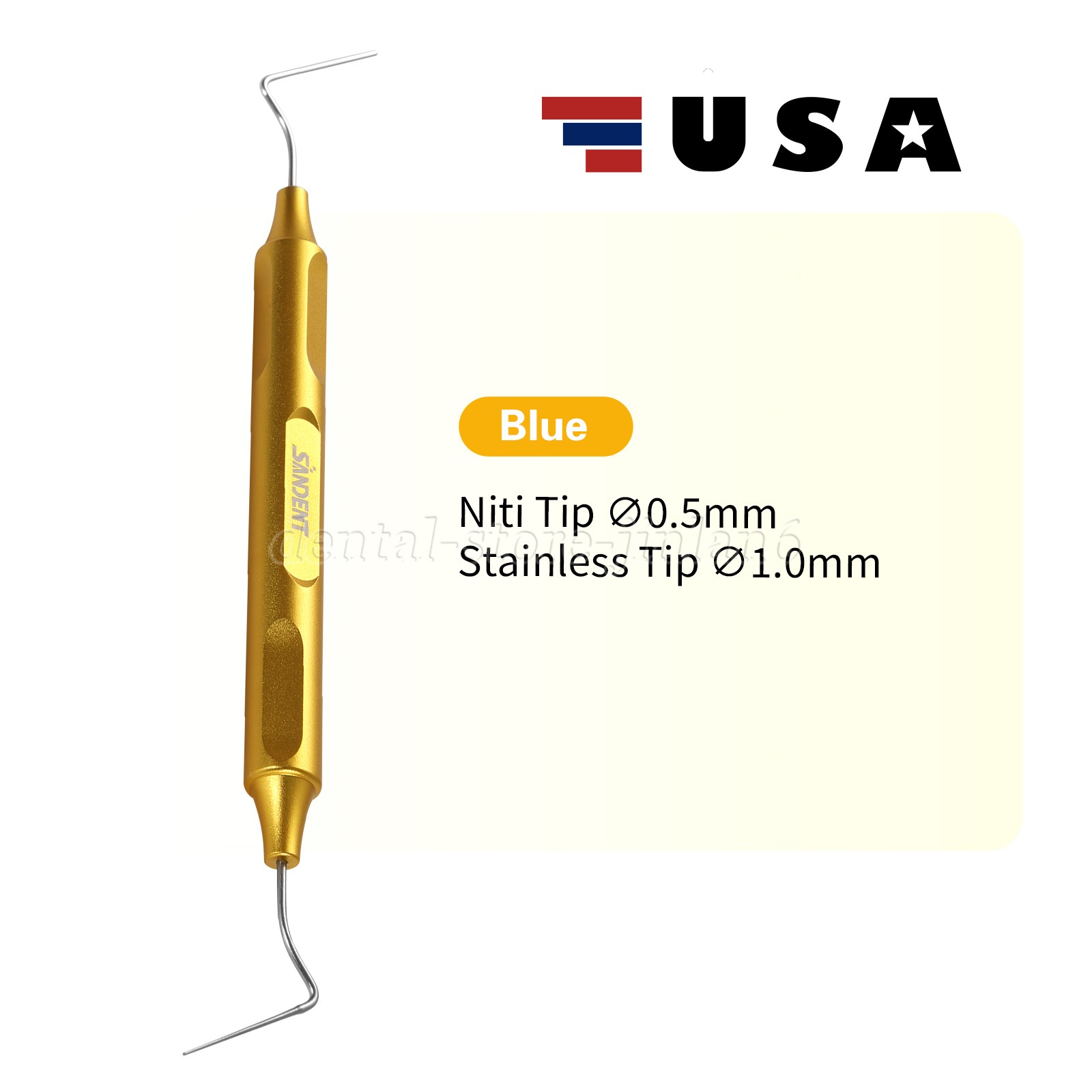 Dental Endo Buchanan Hand Plugger Niti Fill Tips ENDO Hand Plugger Set 4Color