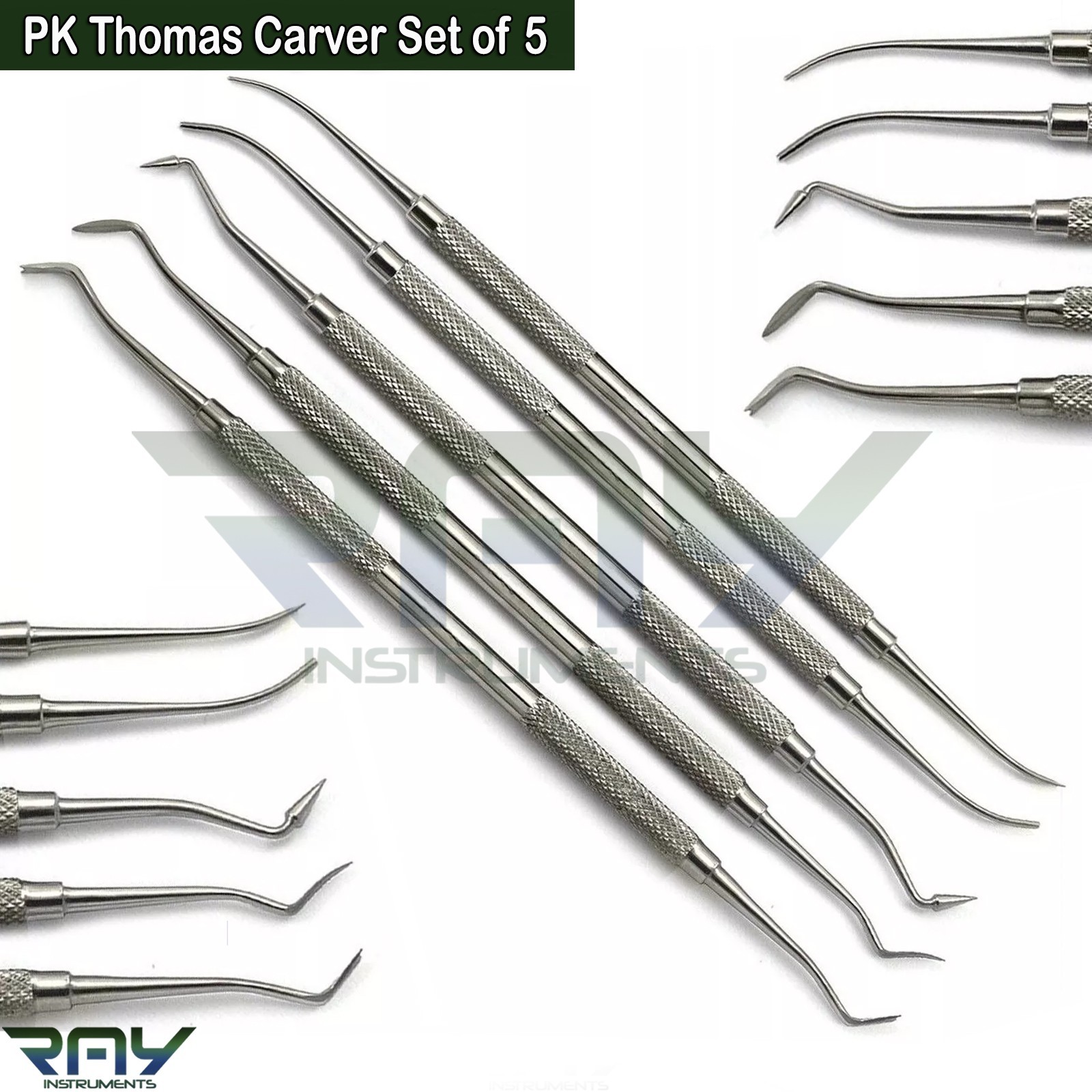 14 Pcs Dental Laboratory Waxing & Modelling Hollenback Carvers Plaster Knife