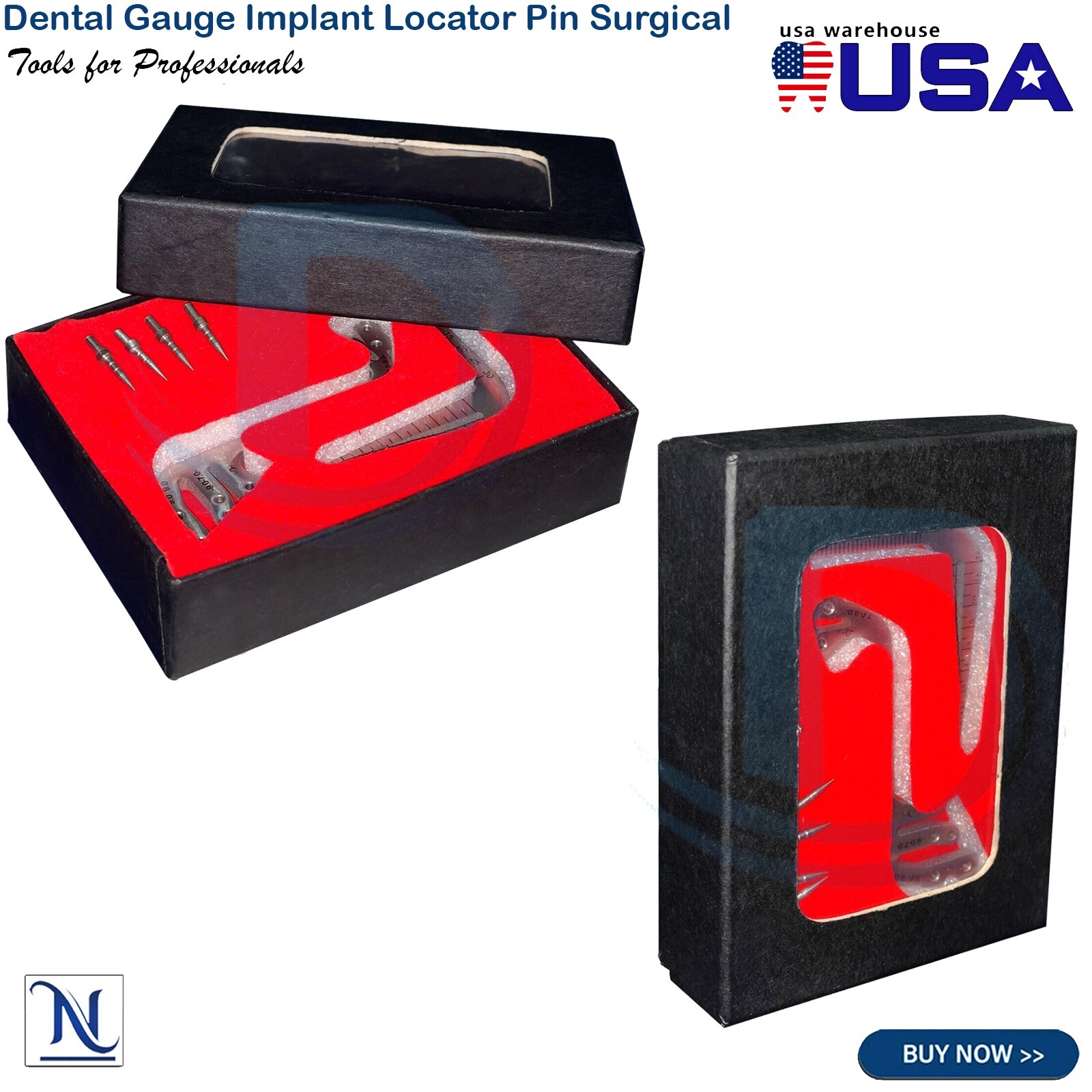 Dental Gauge Implant Locator Pin Surgical Drill Guide Oral Planting Positioning