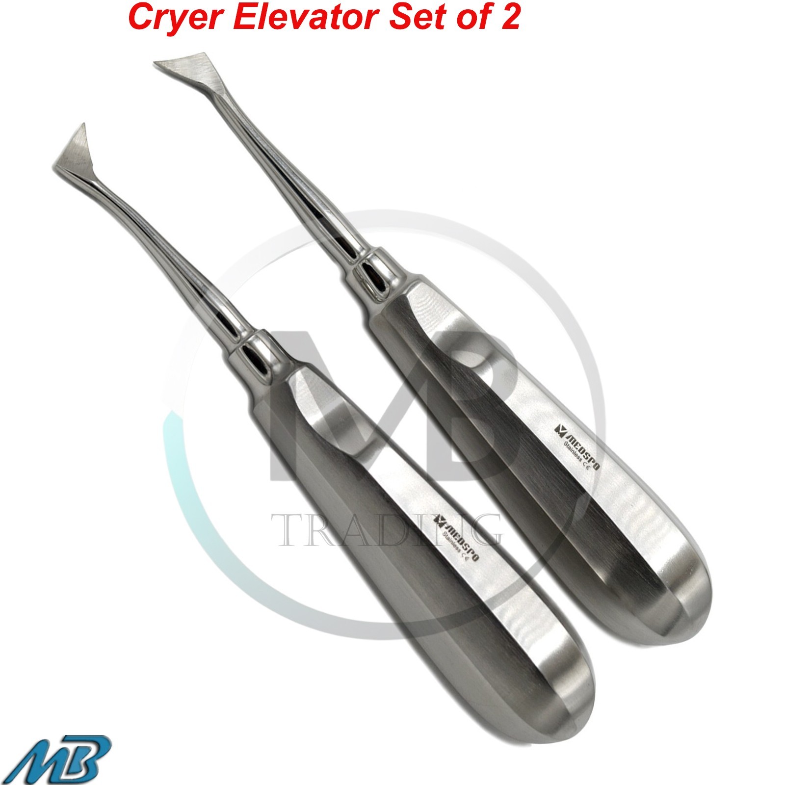 8 Pcs Dental Root Luxating Elevators Oral Surgery Tooth Extraction Instruments