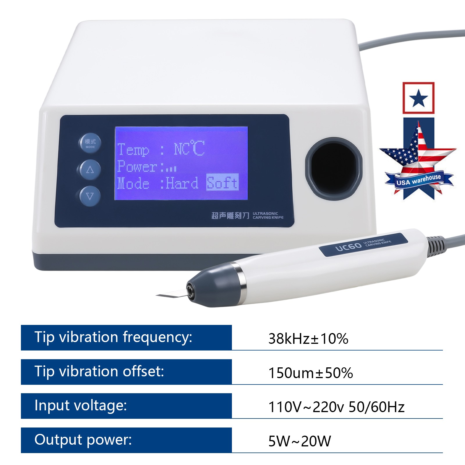 Electrosurgery Dental Cutting Unit with 5 Electrodes Tips 110V