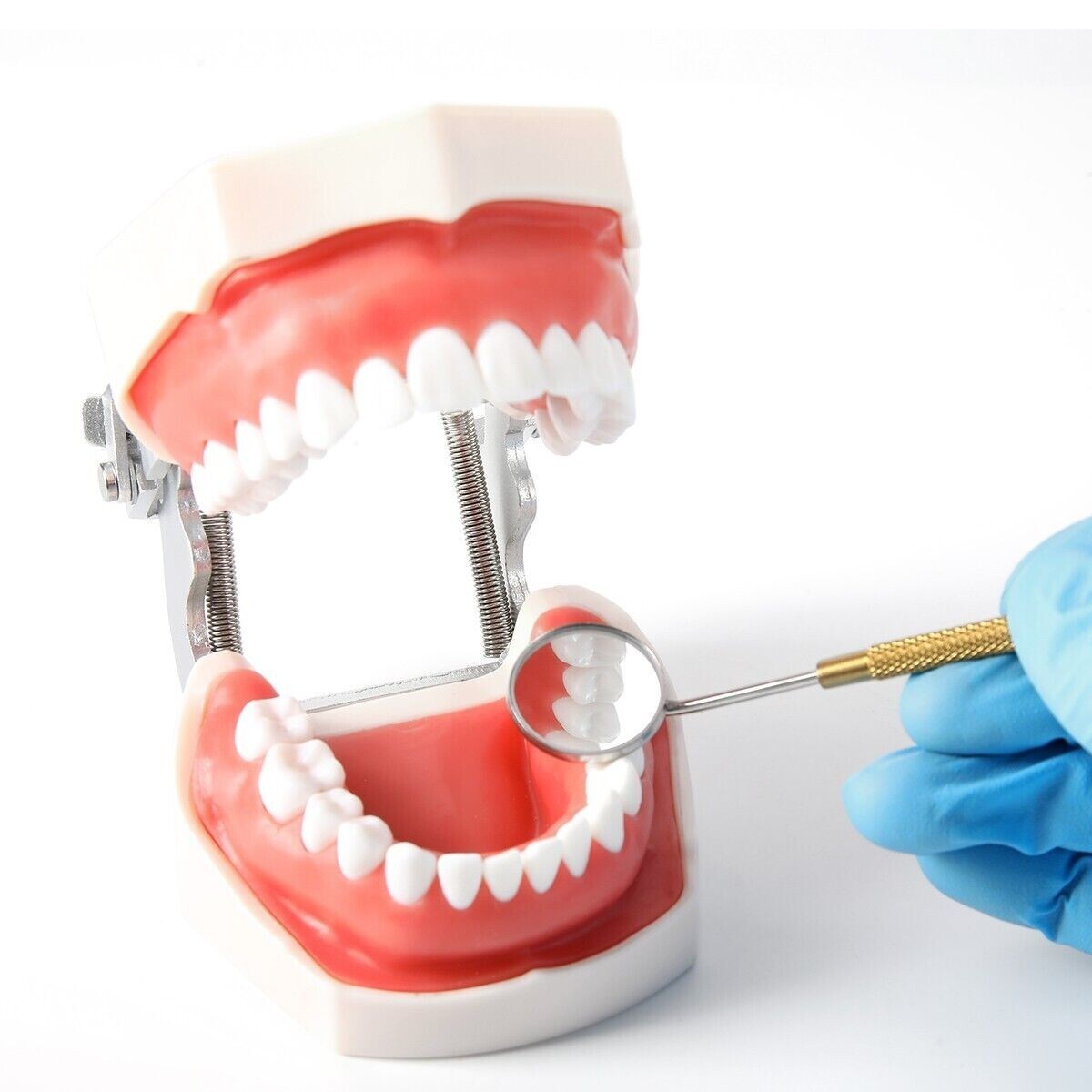 8Pcs/Set Dental Removable Stainless Steel Colorful Mouth Mirrors Non-slip Handle