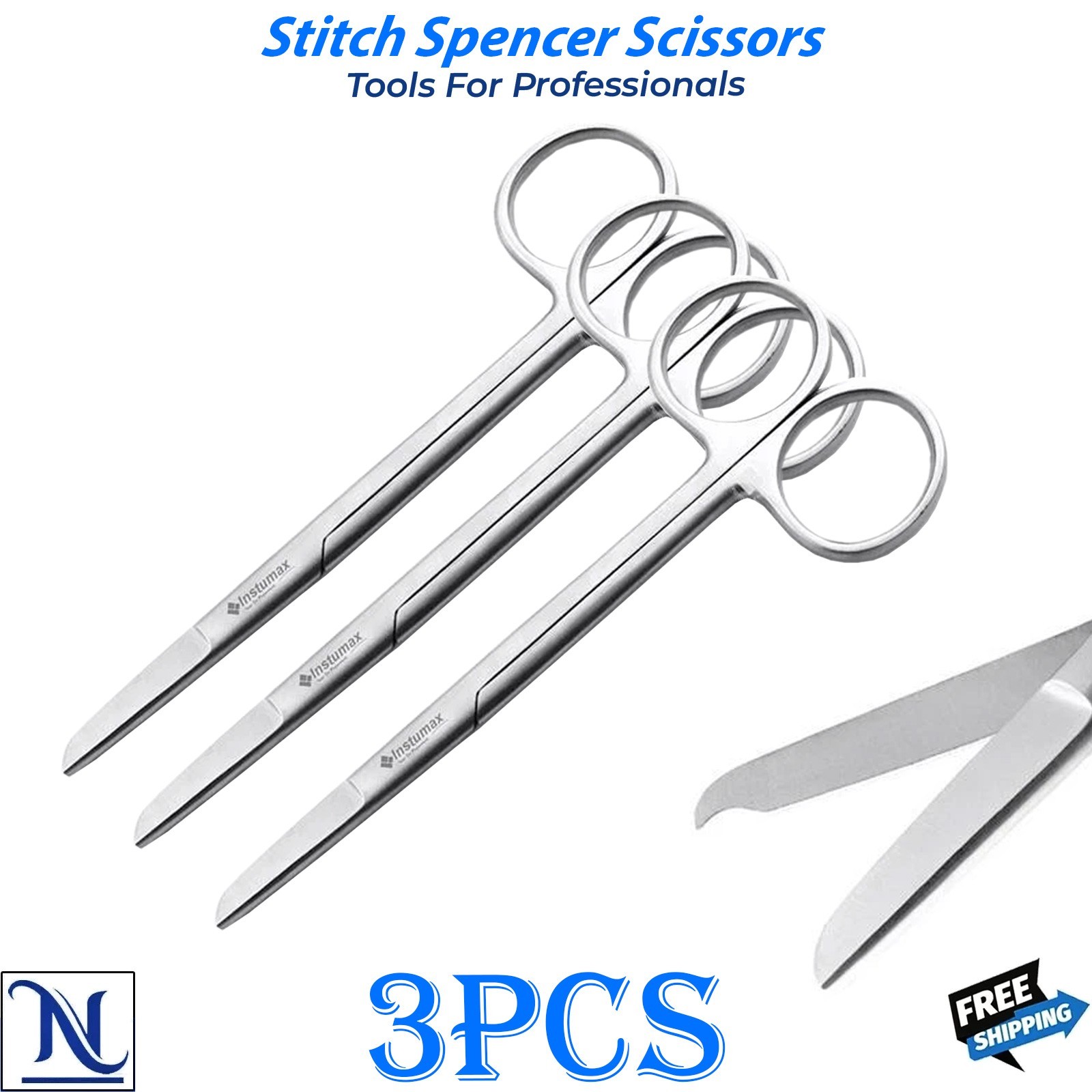 Spencer Stitch Cutting Scissors Medical Surgical Suture Removal Instrument