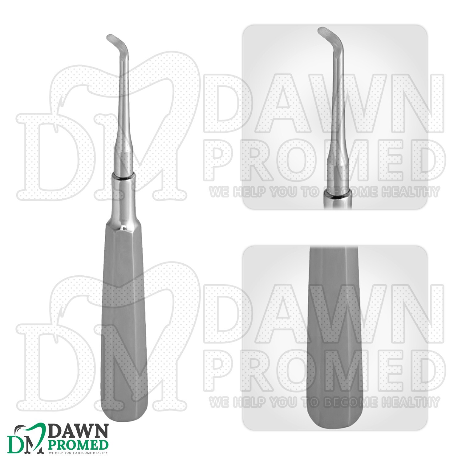 4 Pcs Warwick-James Elevators With Sterilization Cassette Dental Instruments Set