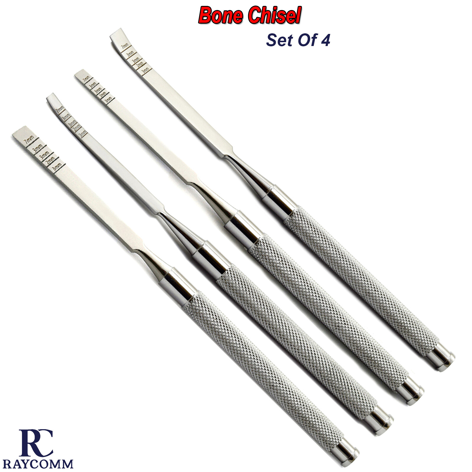 Surgical Chisels Straight & Curved Dental Ridge Bone Splitting Extraction Set CE