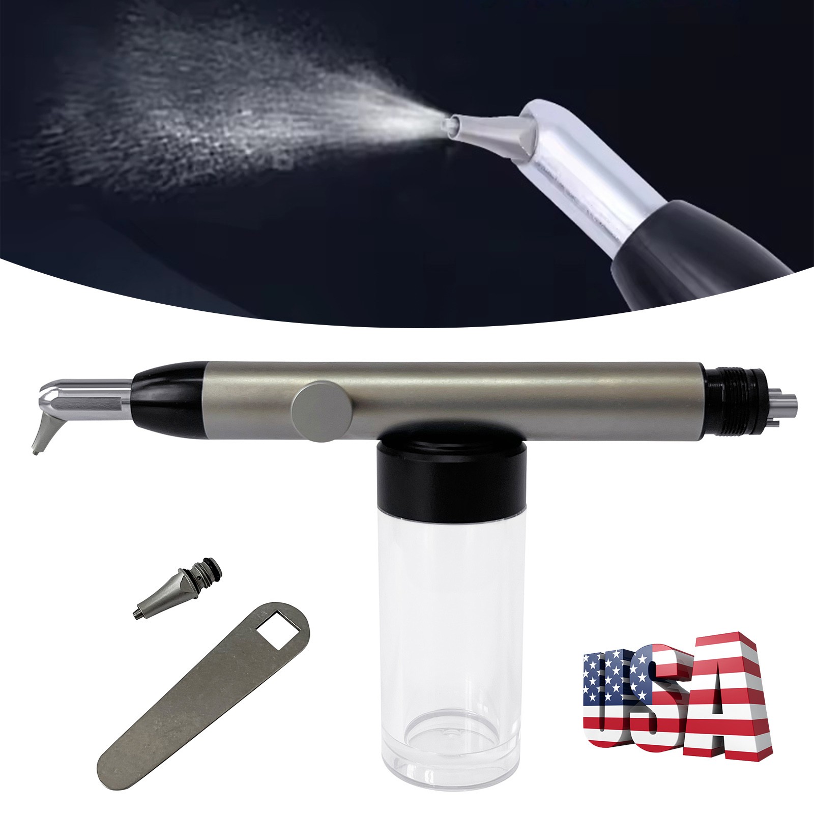 Aluminum Oxide Microblaster Sandblaster with Water Spray Dental