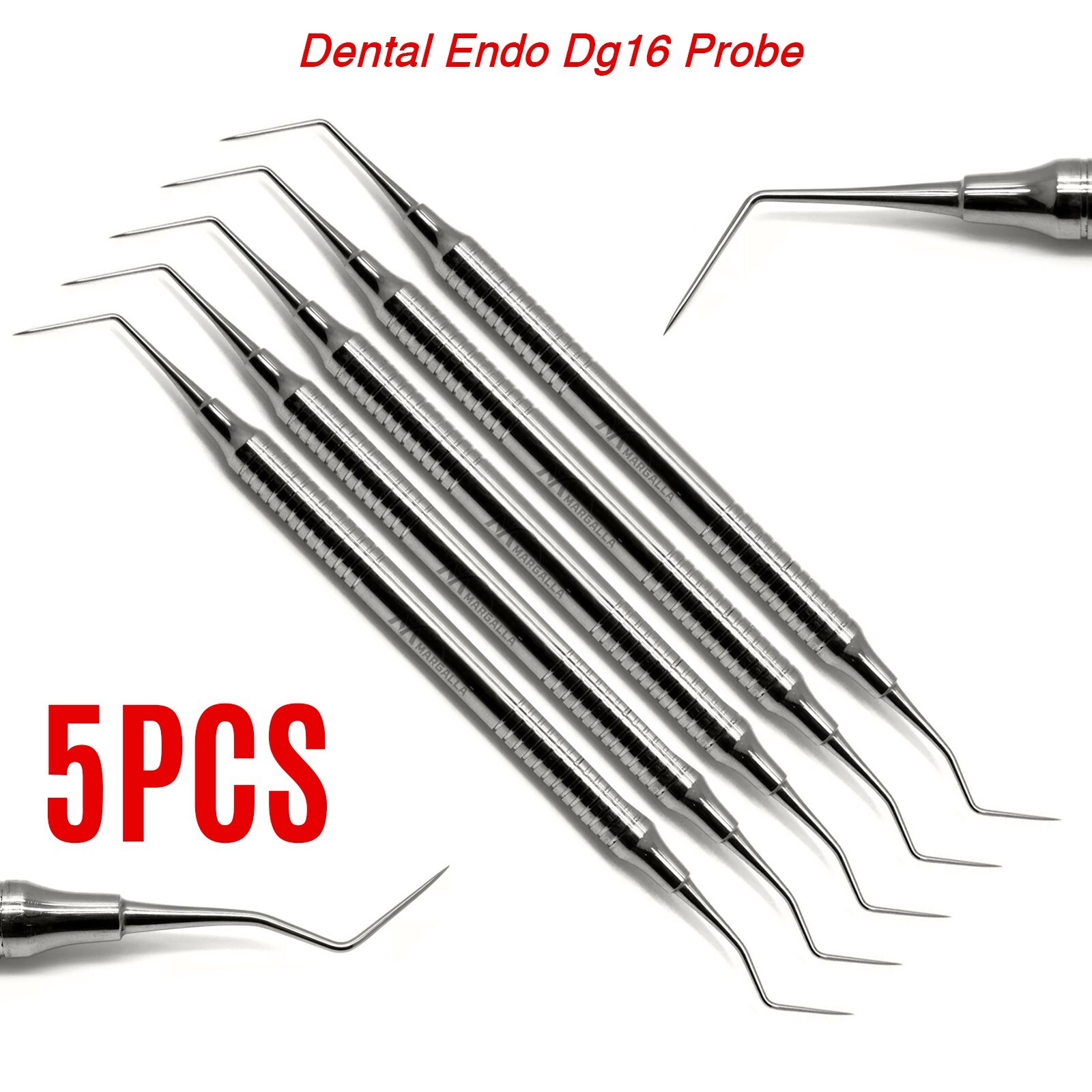 5 Pieces Dental Explorer DG16 Probes Hollow Handle Double Ended Instruments