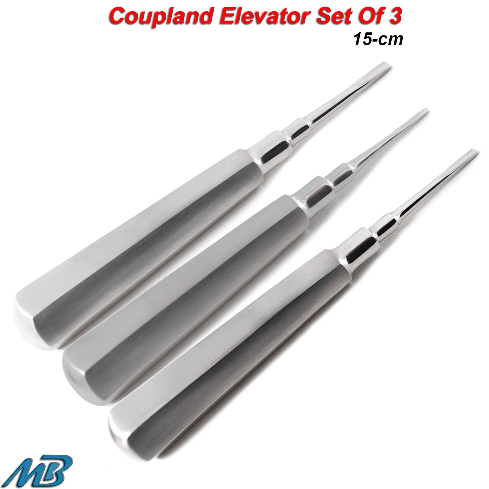 Dental Root Extracting Loosen Coupland Elevators Oral Extracting Set Of 3 CE