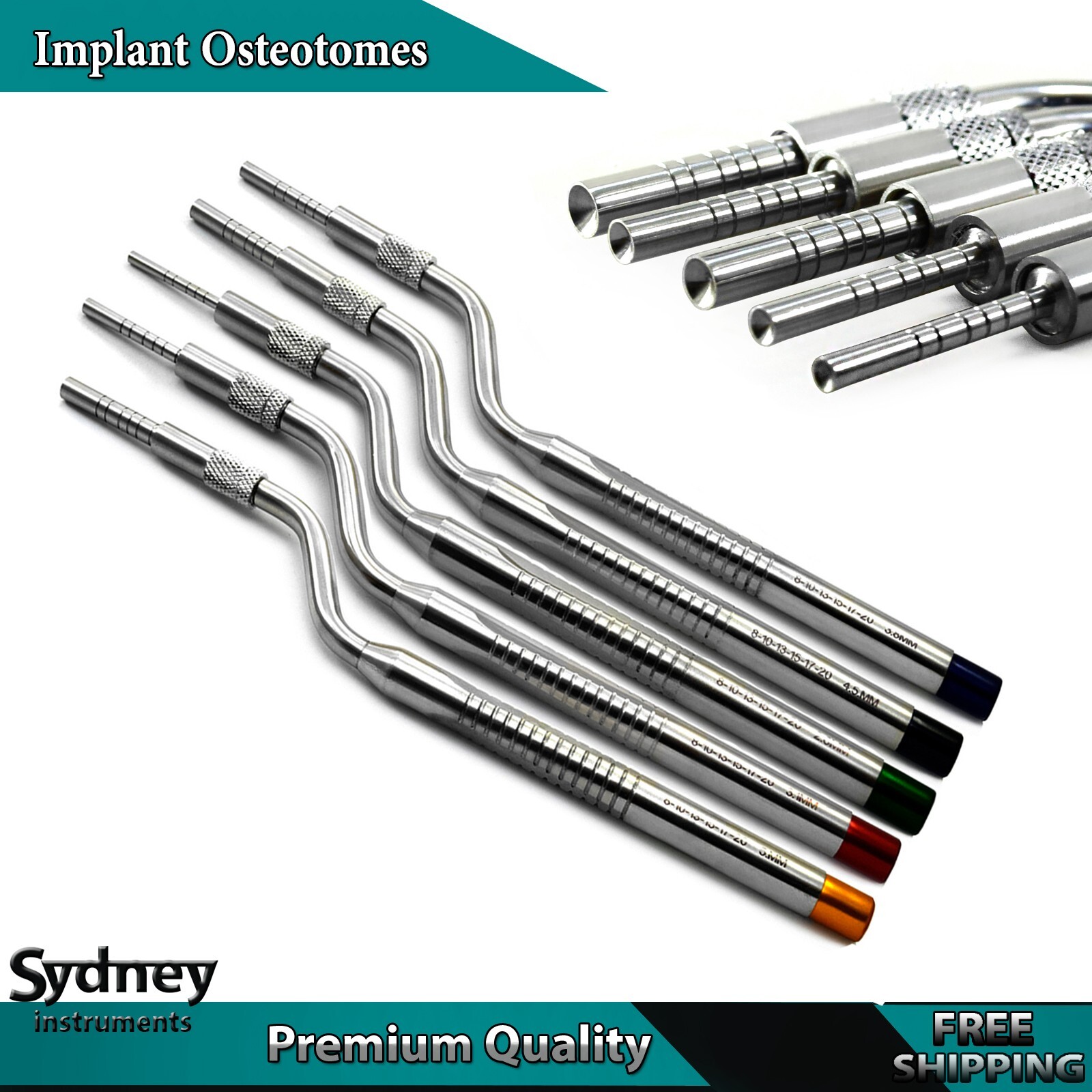Dental Osteotome Bone Chisels Ridge Expansion Surgery Splitting Extracting