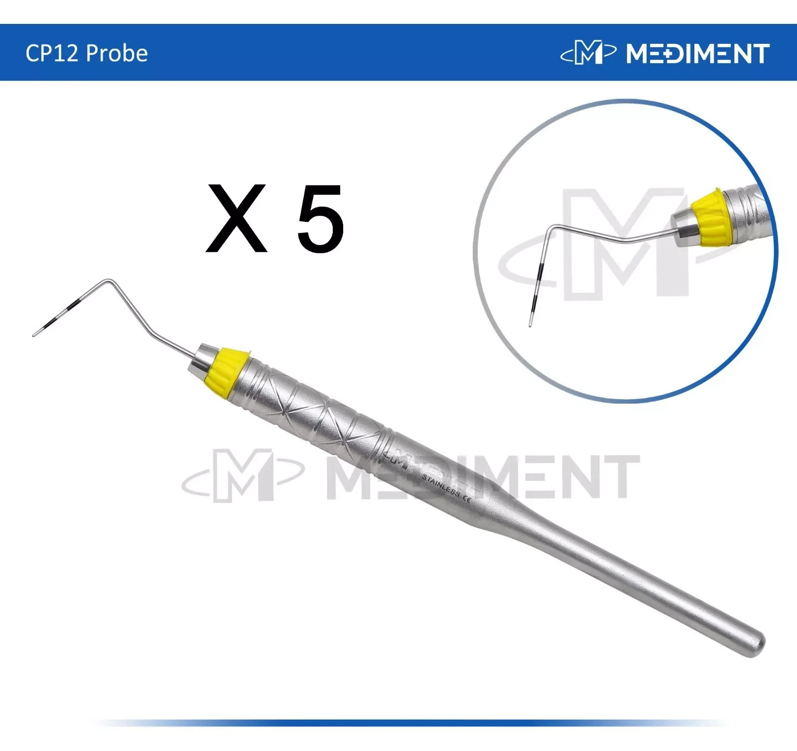 New 5 X CP-12 Probe Color Coded Dental Surgical Instruments