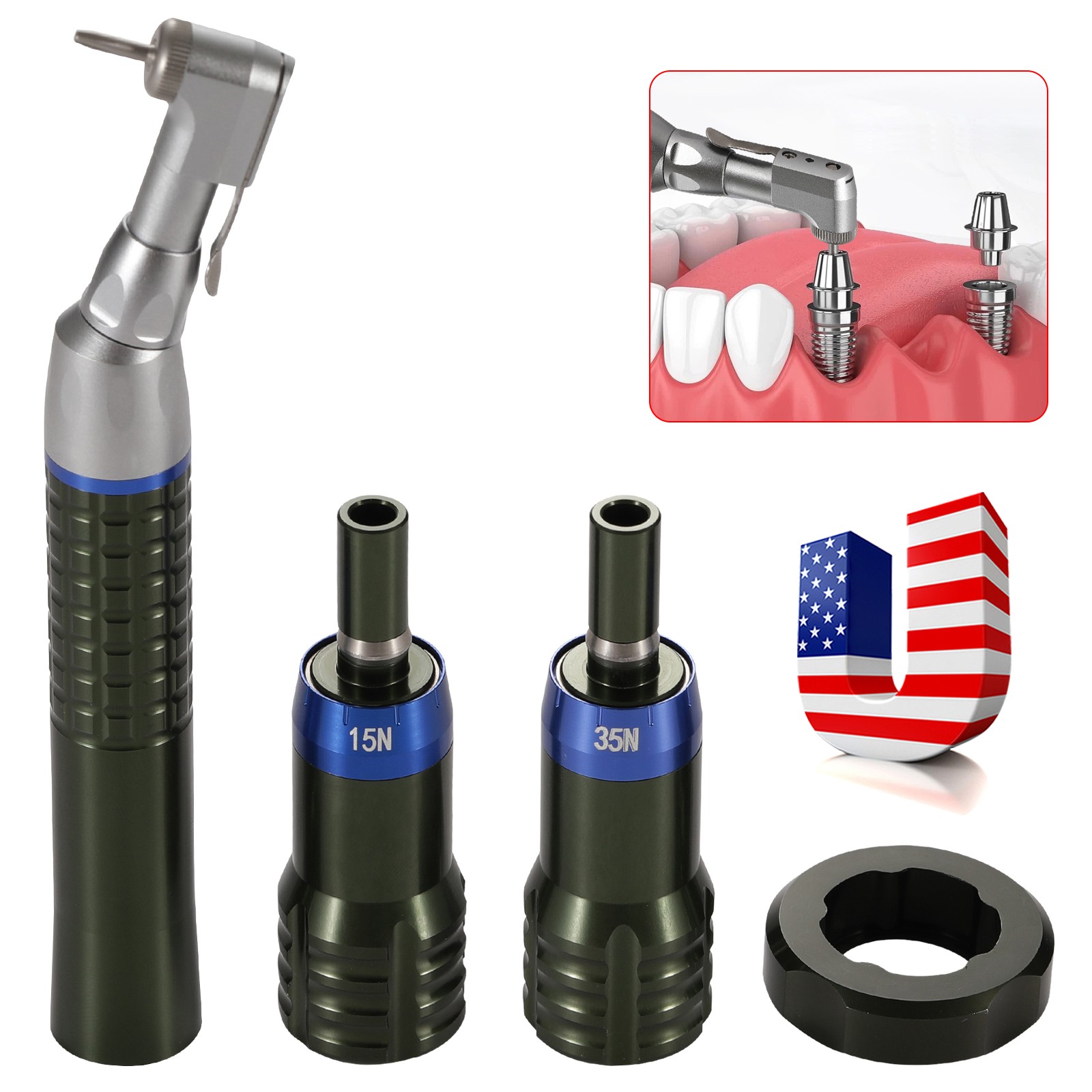 Dental Cordless Implant Electric Torque Wrench Handpiece Tool Driver ds