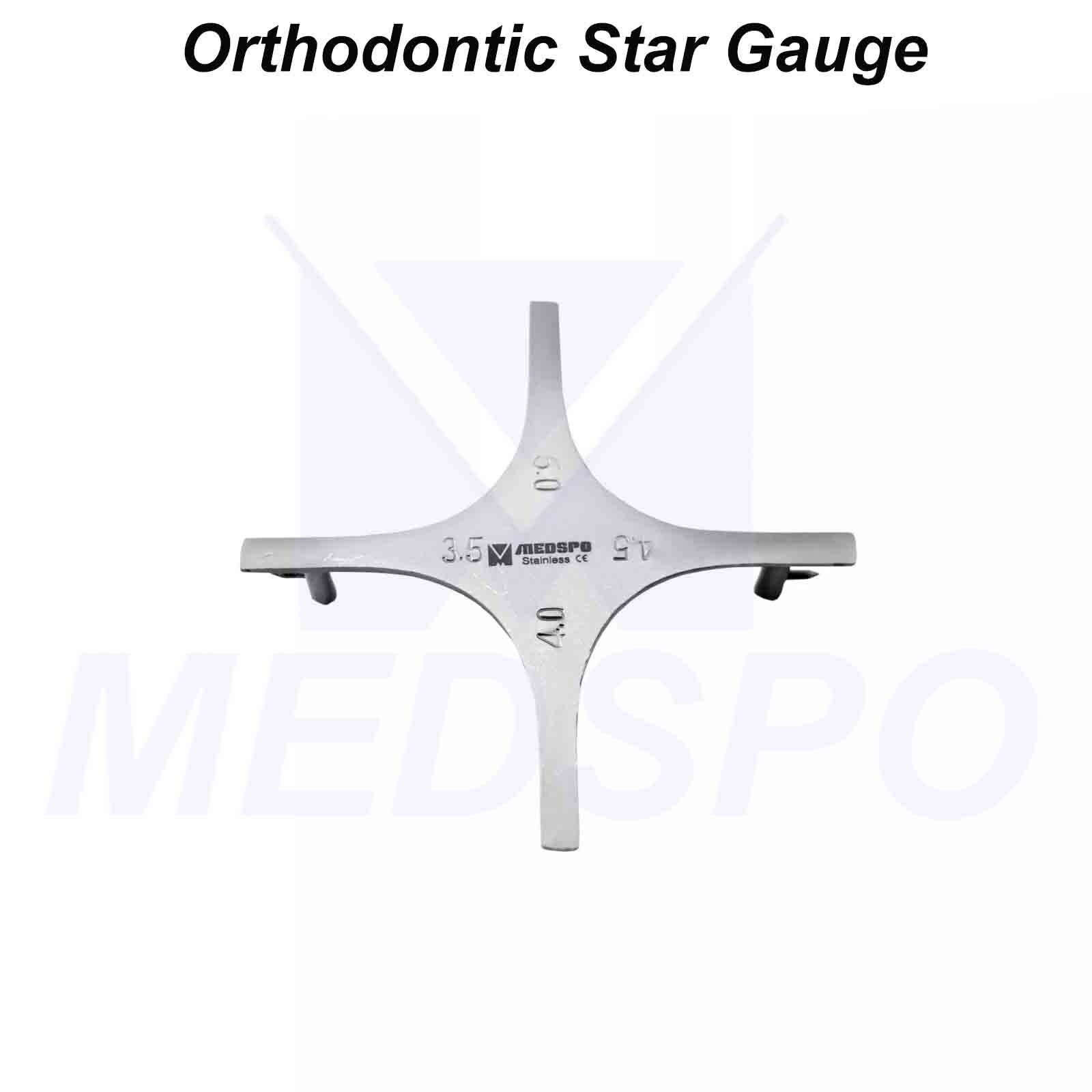 Orthodontic Dental Star Gauge Bracket Positioning Accurate Placement Instruments