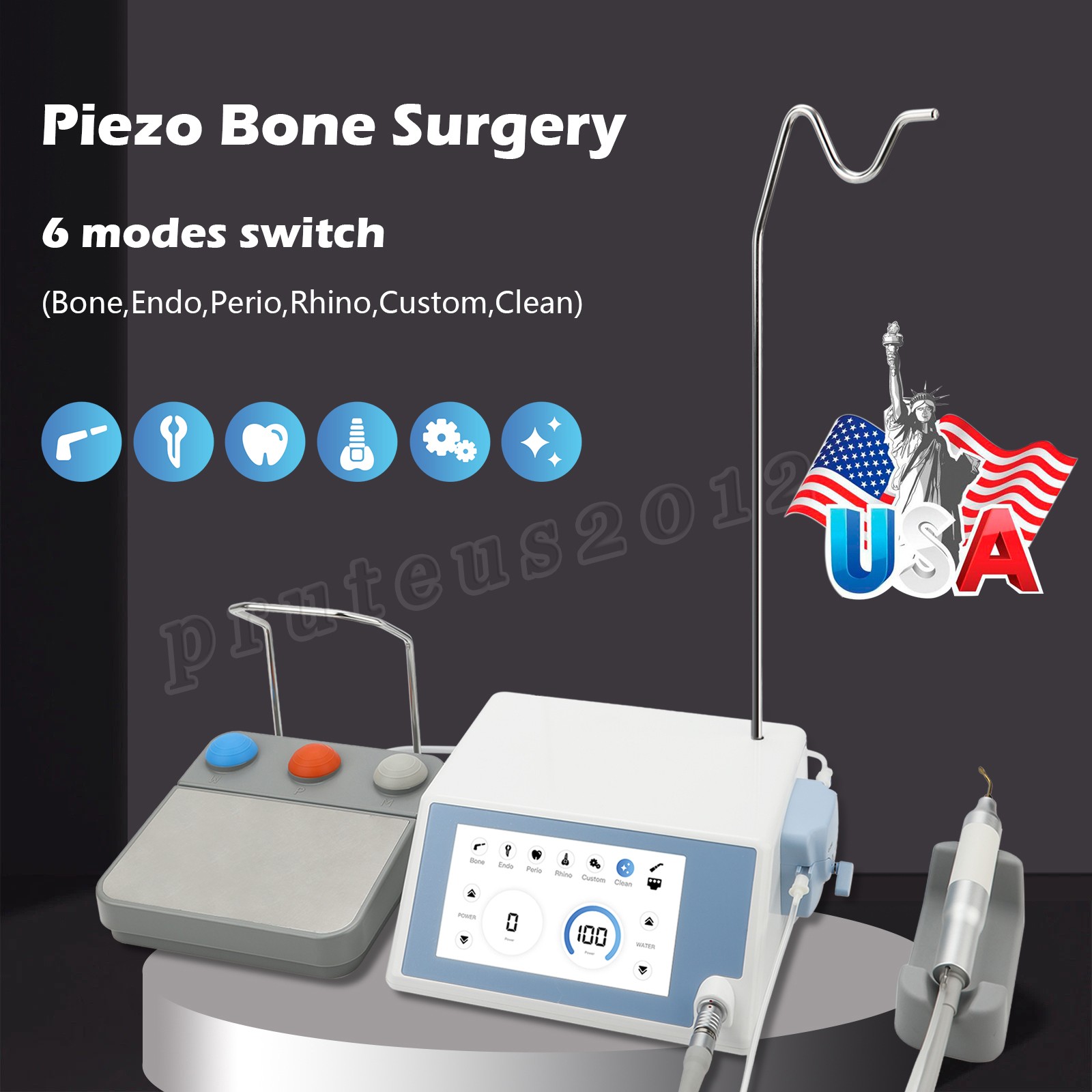 Dental Ultrasurgery Piezo Bone Surgery Piezo Chirurgie with Handpiece Tips