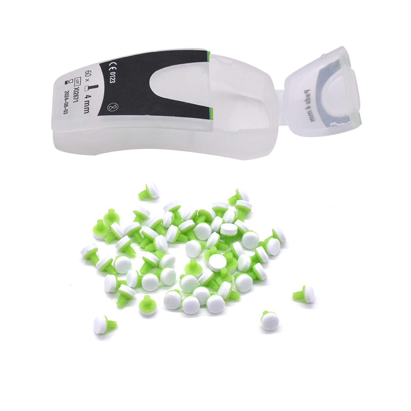 60pcs Dental Foam Pads Composite Resin Light Curing Veneer Optrasculpt Pad 4mm