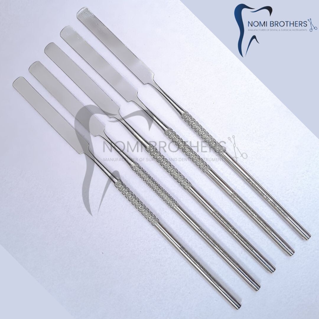 6 Pcs Dental Cement Spatula Set Stainless Steel Mixing Instruments