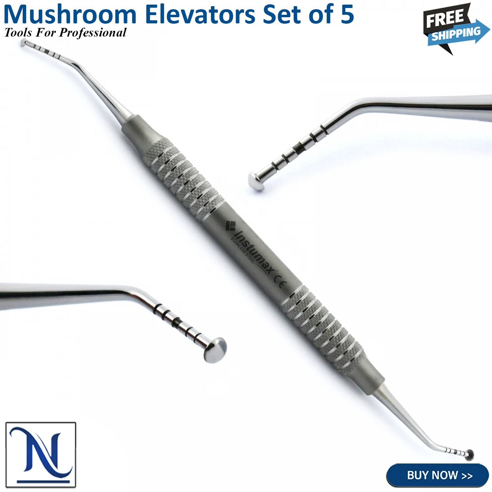 Dental Mushroom Elevators Sinus Lift Implant Oral Surgery Graft Periosteal Set