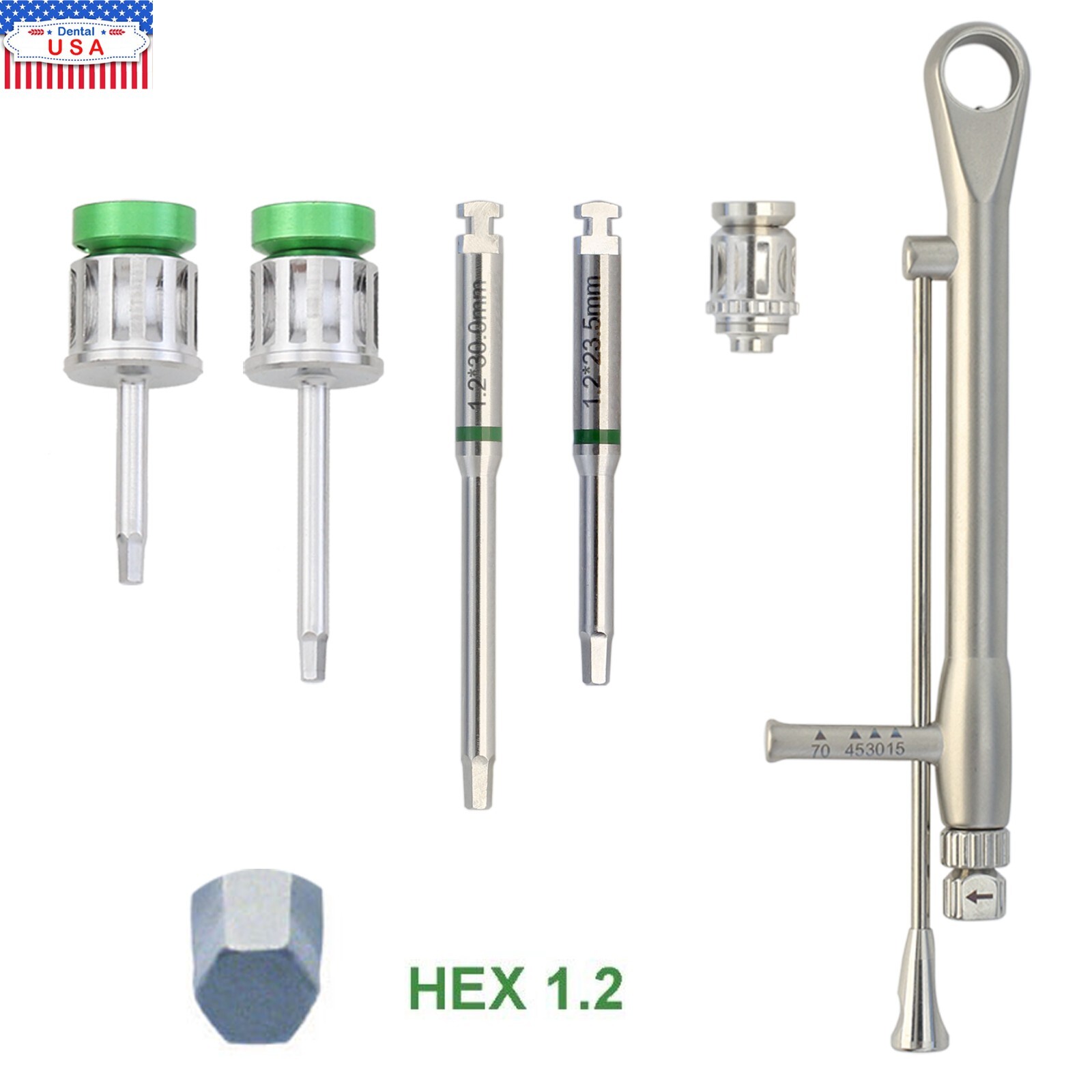 For 3i Megagen Osstem Implant Driver Hex 1.2 Screwdriver Torque Wrench Adaper