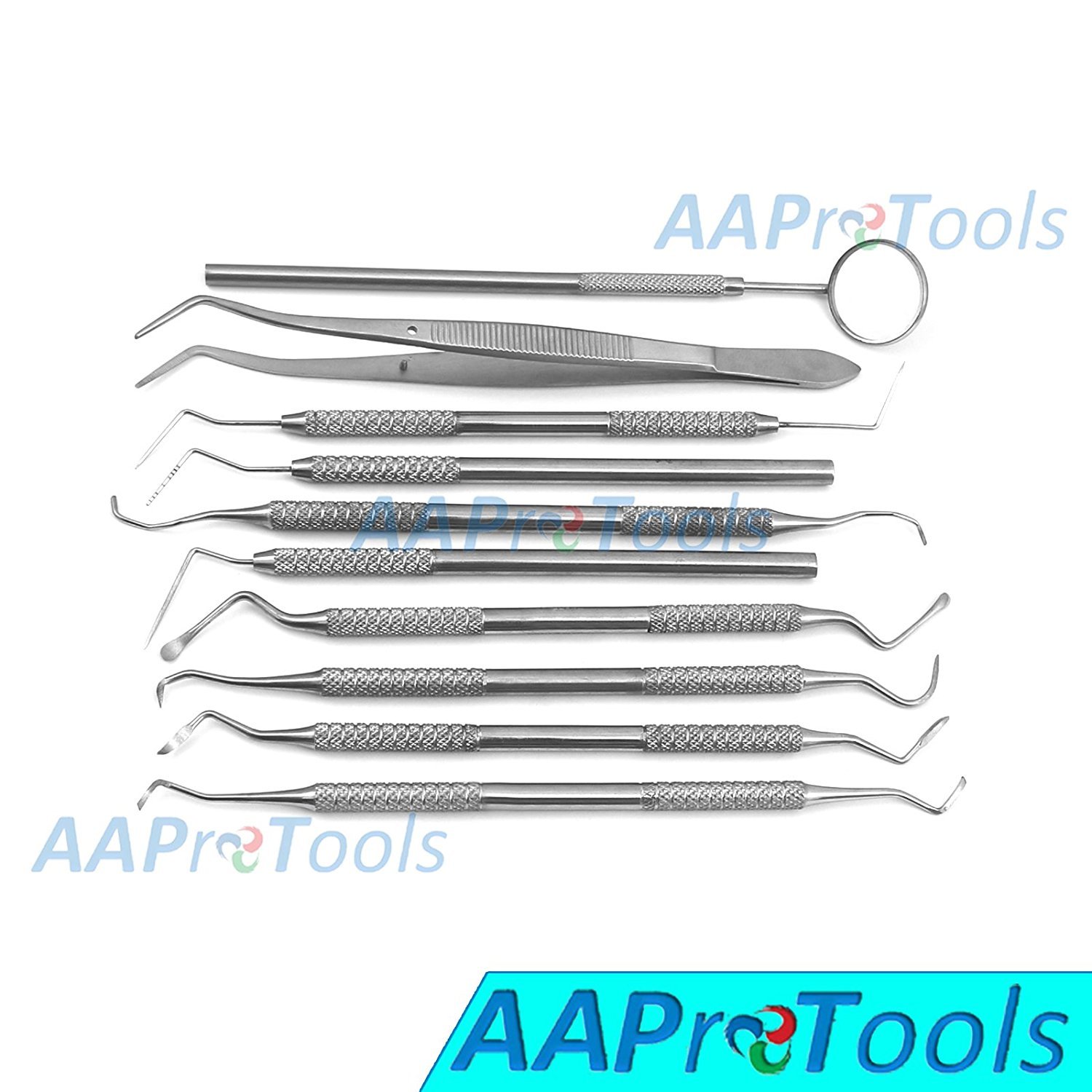 AA Pro: Dental Hygiene Examination Scaler Explorer Probes Curattes Set A+Quality