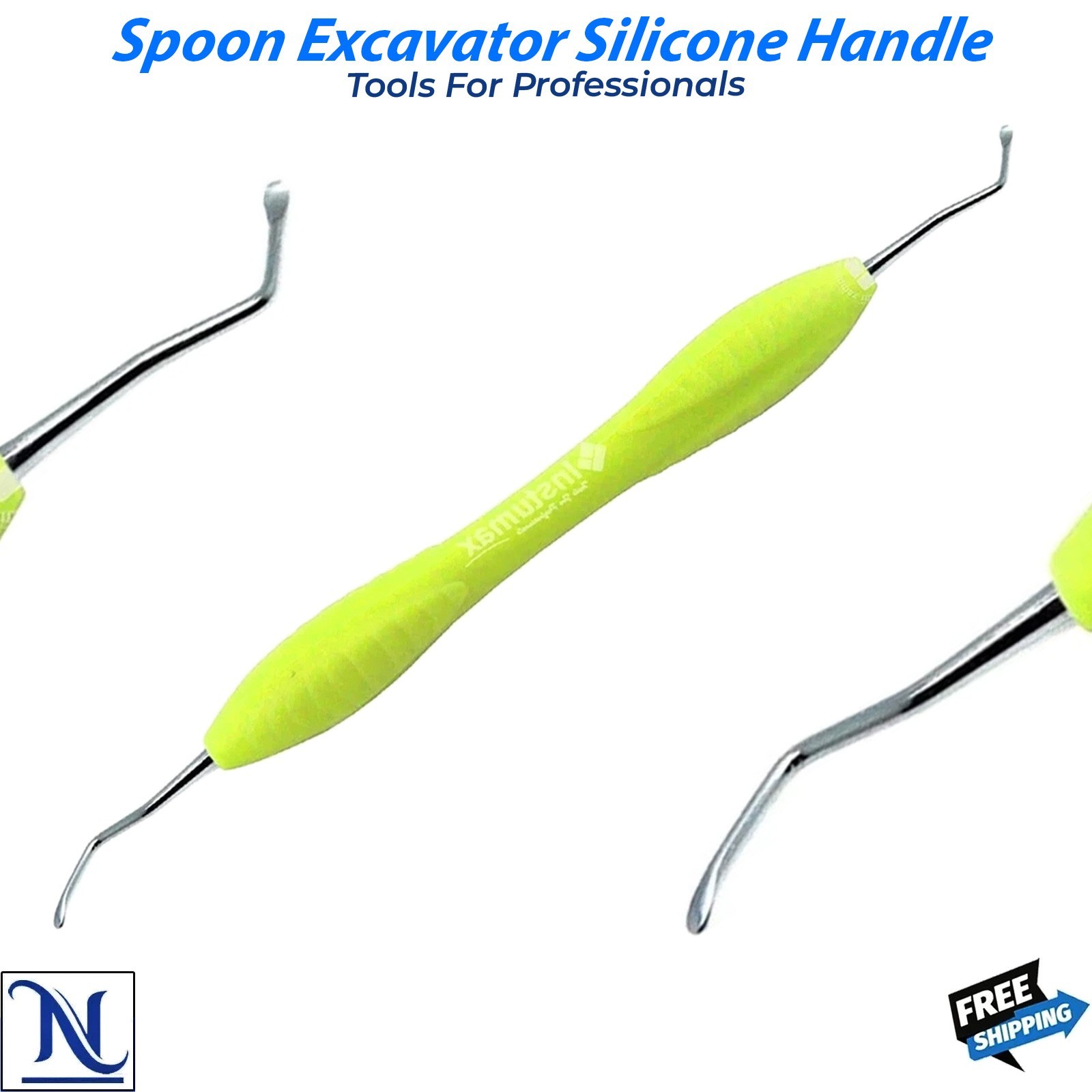 Dental Excavator Spoon Instrument Composite Filling Double Ended Tool