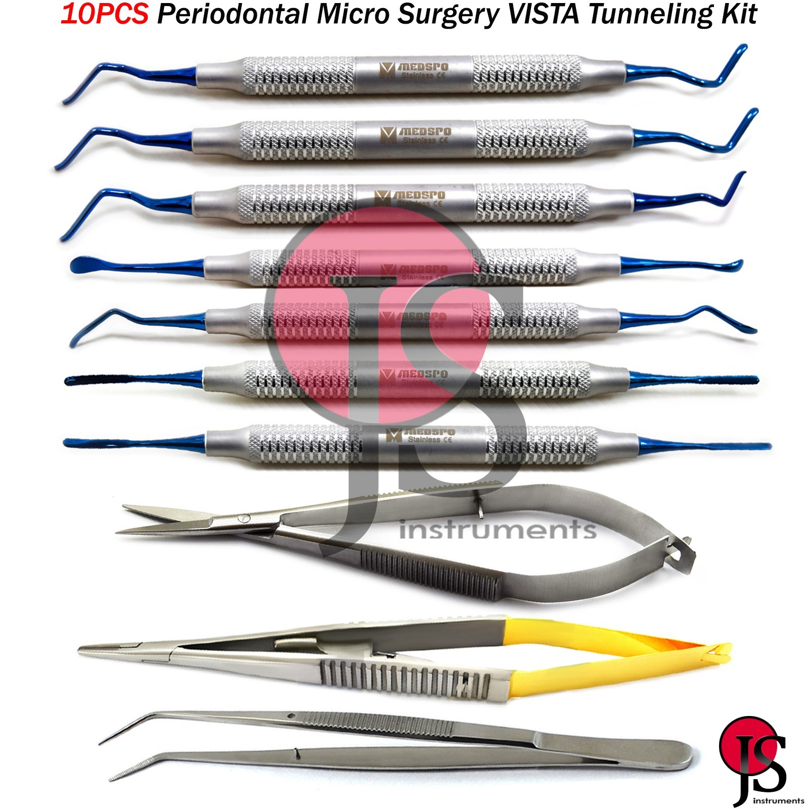 Periodontal Micro Surgery Tunneling Instruments Dental Periotome Needle Holder