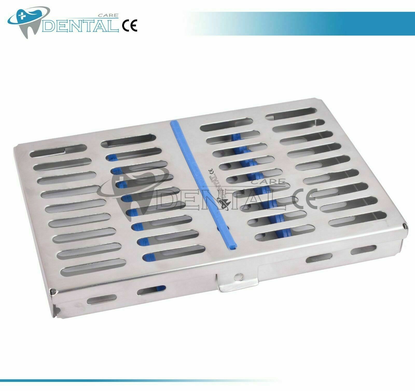 10 AUTOCLAVE STERILIZATION CASSETTE RACK DENTAL BOX TRAY FOR 10 INSTRUMENT