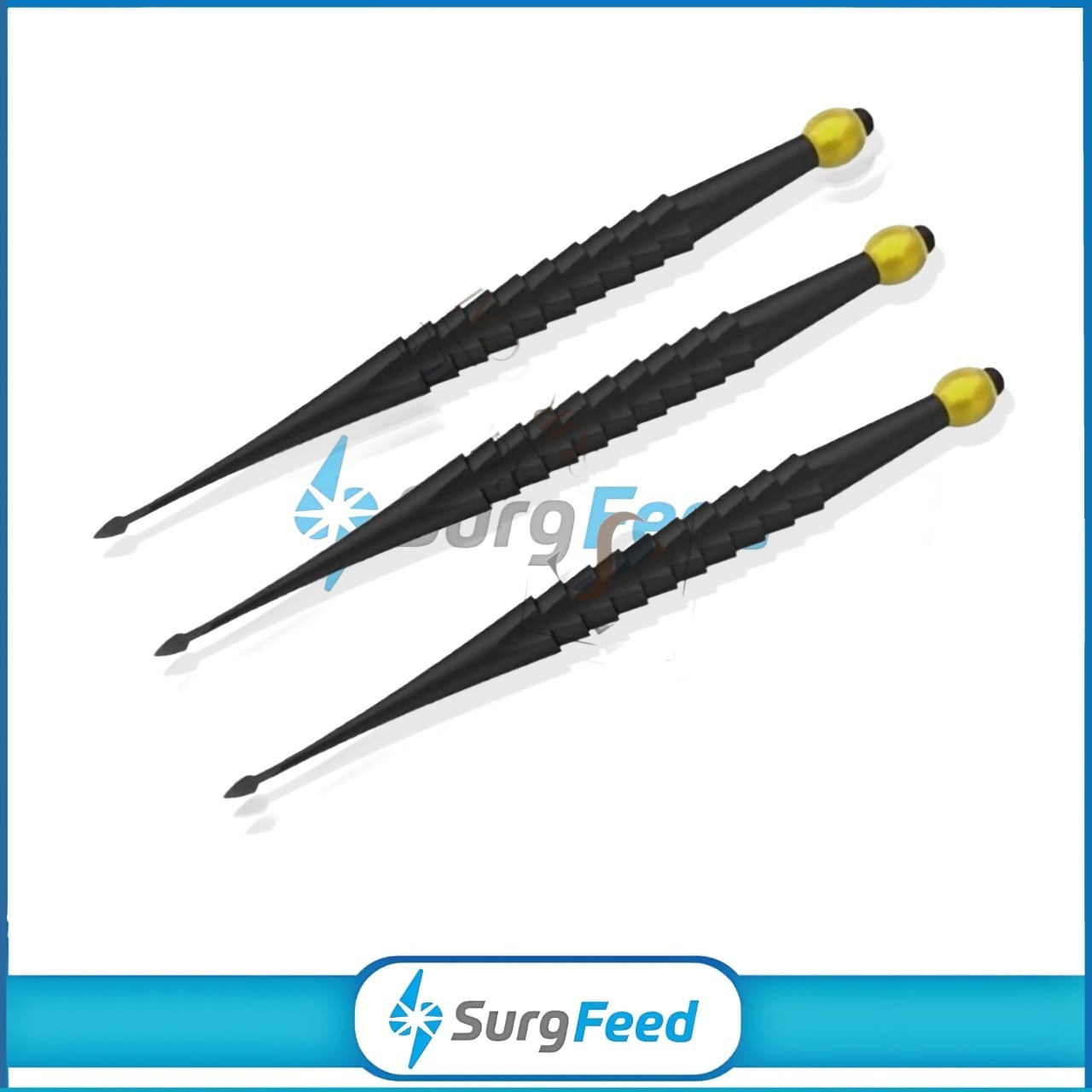 3 PCs PDL Elevator Sharpened Straight Spade Proximator Dental Instruments Set