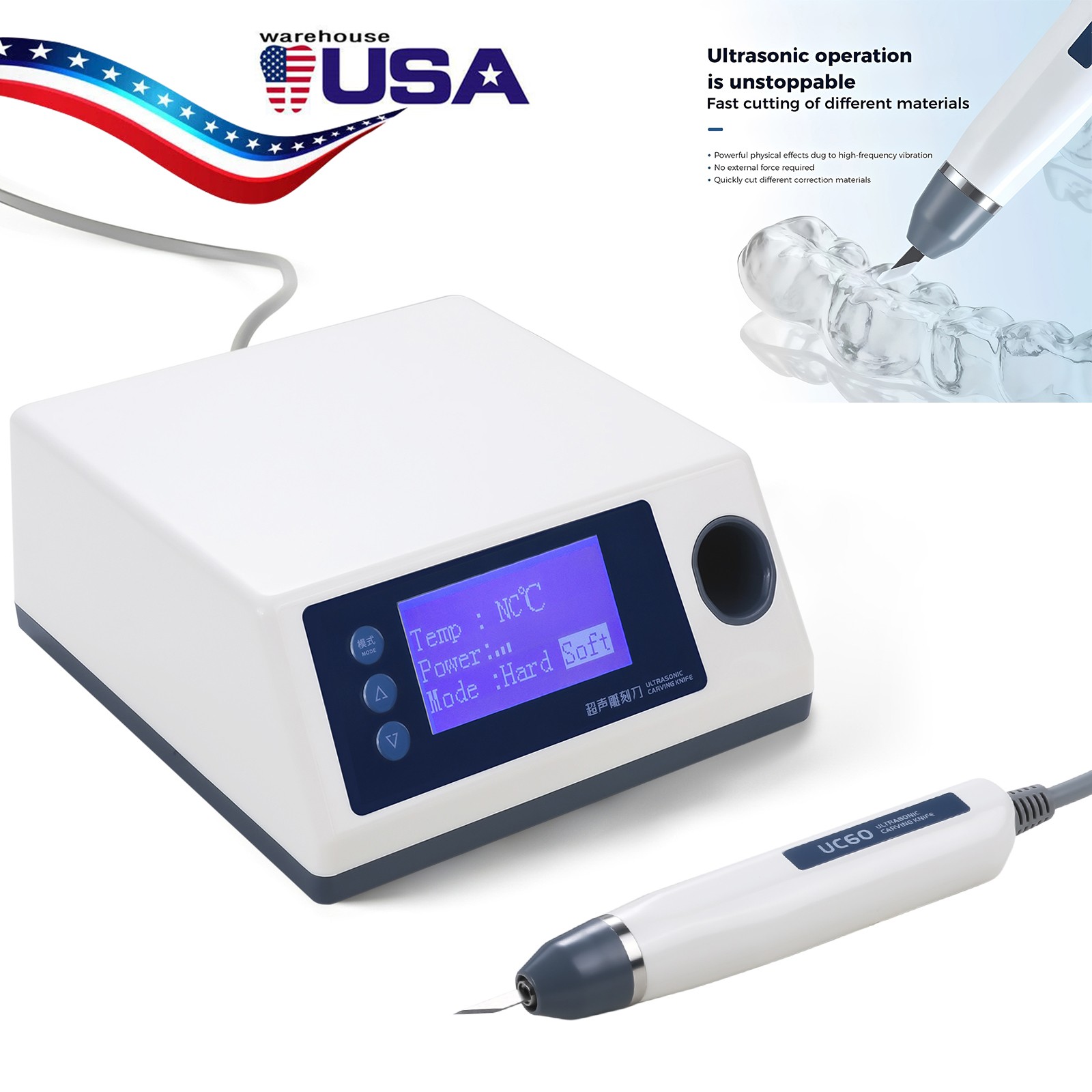 Electrosurgery Dental Cutting Unit with 5 Electrodes Tips 110V