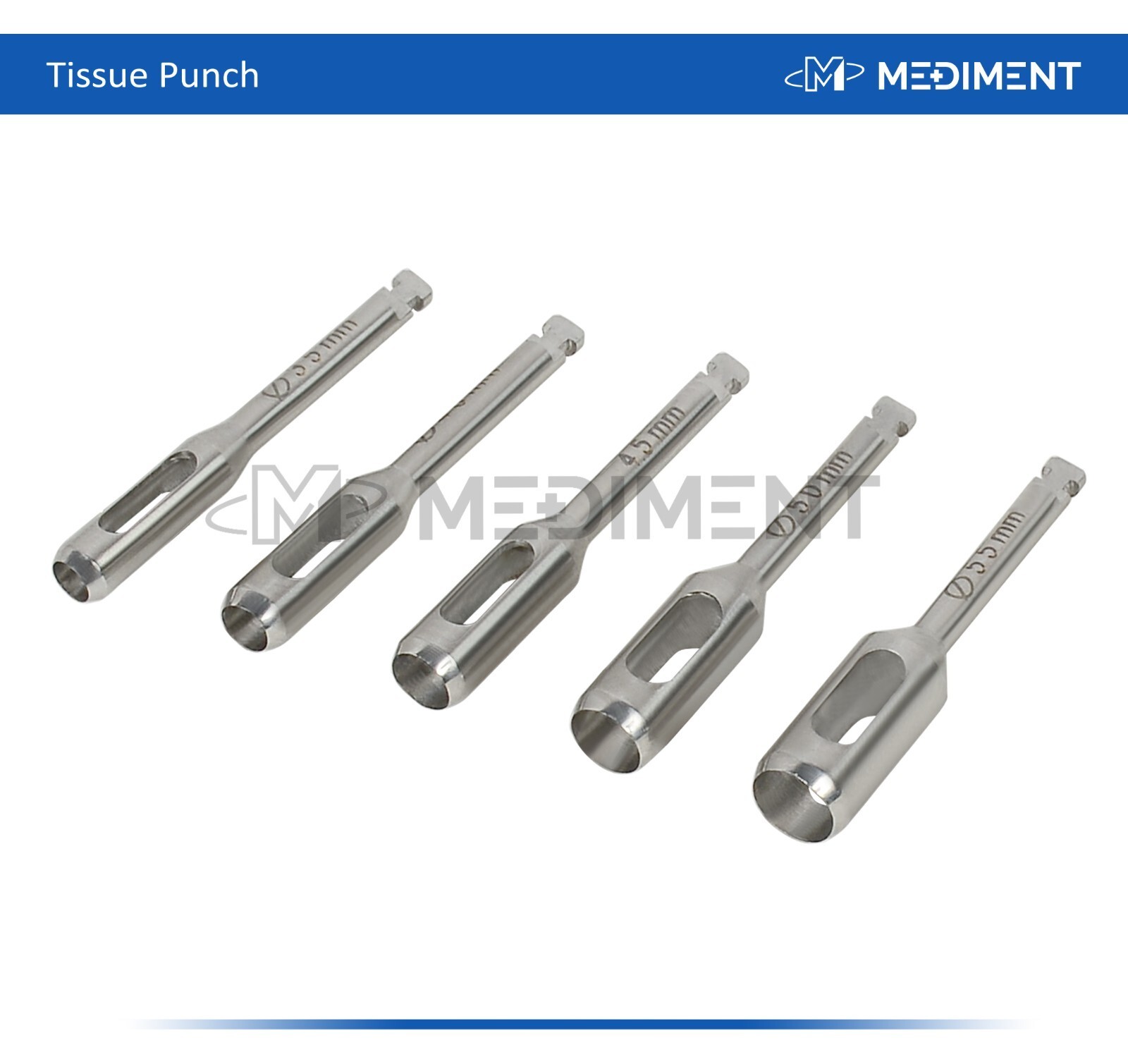 Dental Implant Tissue Punch Kit 5pcs set Surgical Surgery Stainless CE