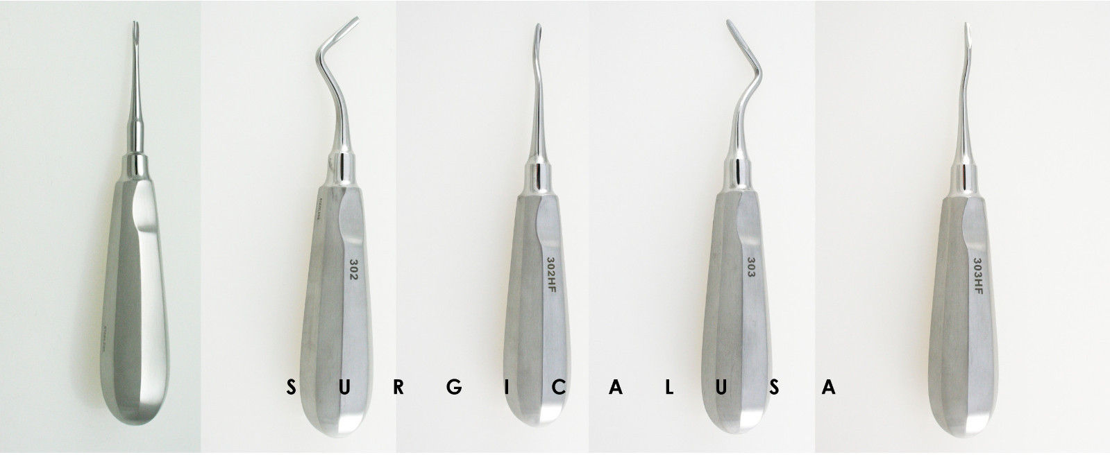 Kit of 15 Dental Apical Root Elevators #301 302 302HF 303 303HF Hollow Handle