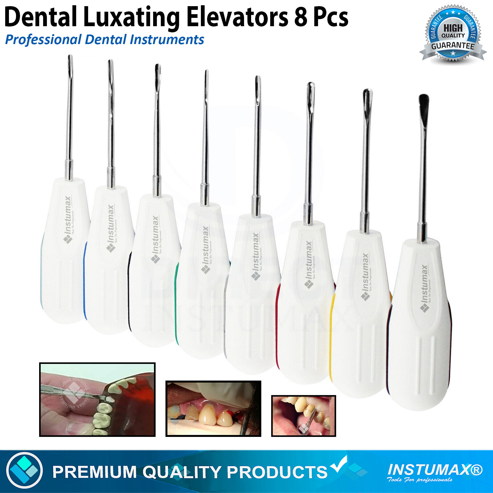 Dental Luxating Elevators PDL Periotome Luxation Root Extracting Extraction Kit