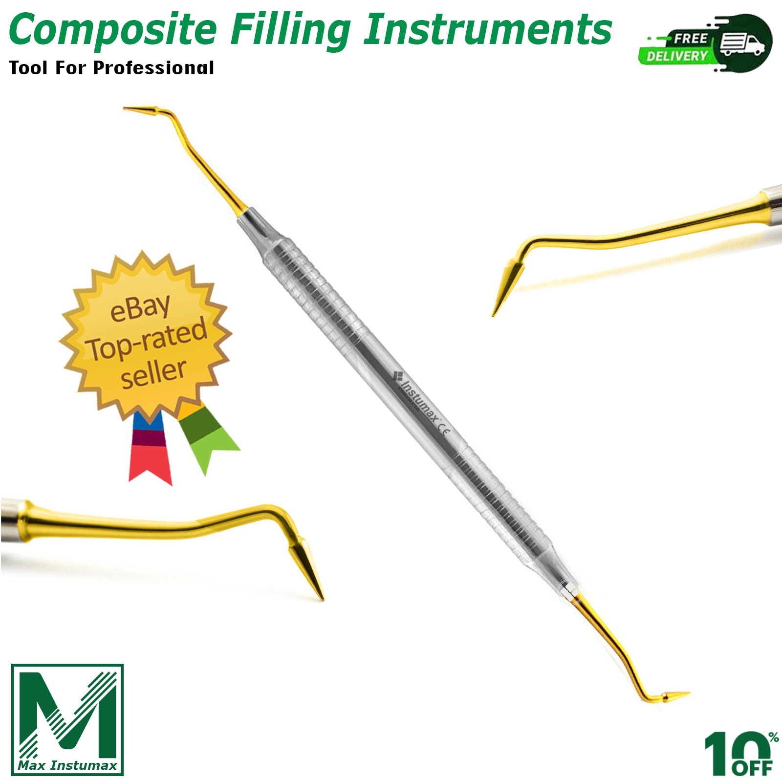 Dental Operative Restorative Instruments Composite Filling Plugger Spatula 18PCS