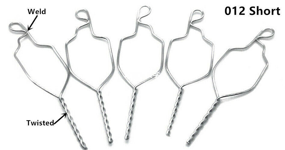 Dental Orthodontic Twisted Kobayashi Ligature Wires For Bracket 012 Short Weld