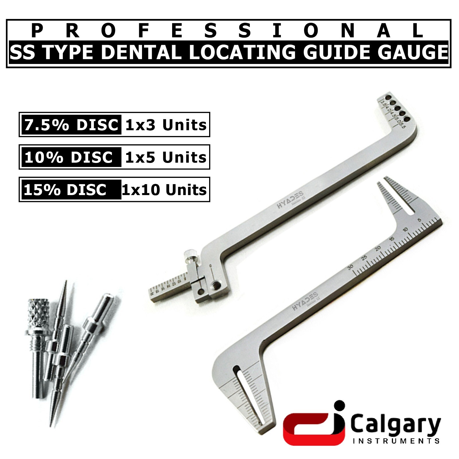 S-type L-type Set of Dental Implant Locator Depth Pin Gauge Guide Locating Plate