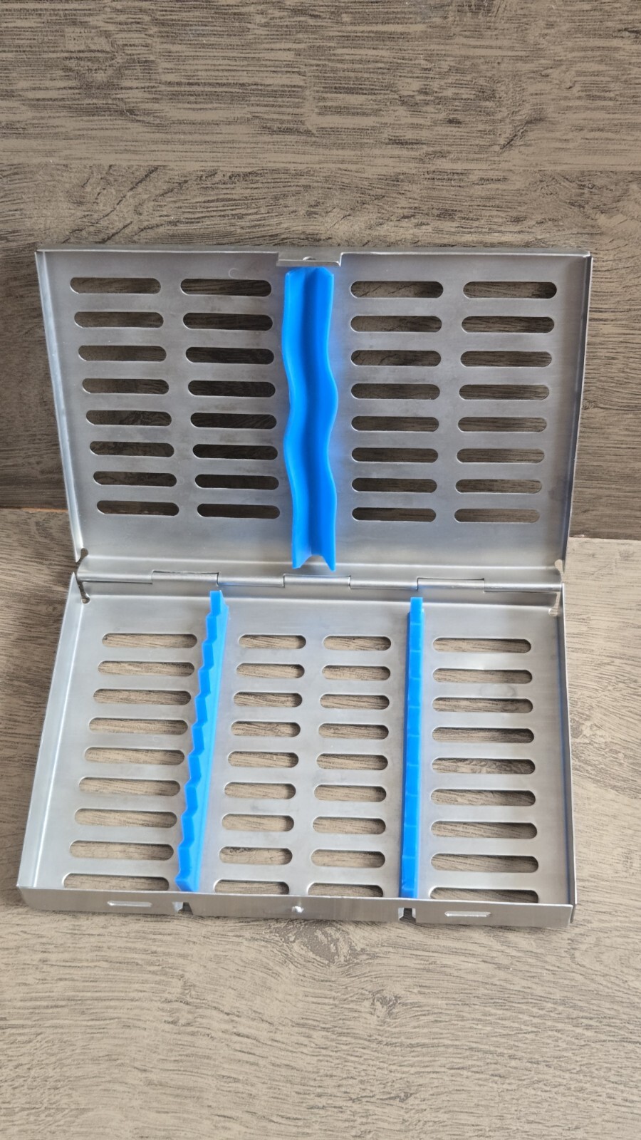(10 Qty) Dental Autoclave Sterilization Cassette Rack Box Tray For 10 Instrument