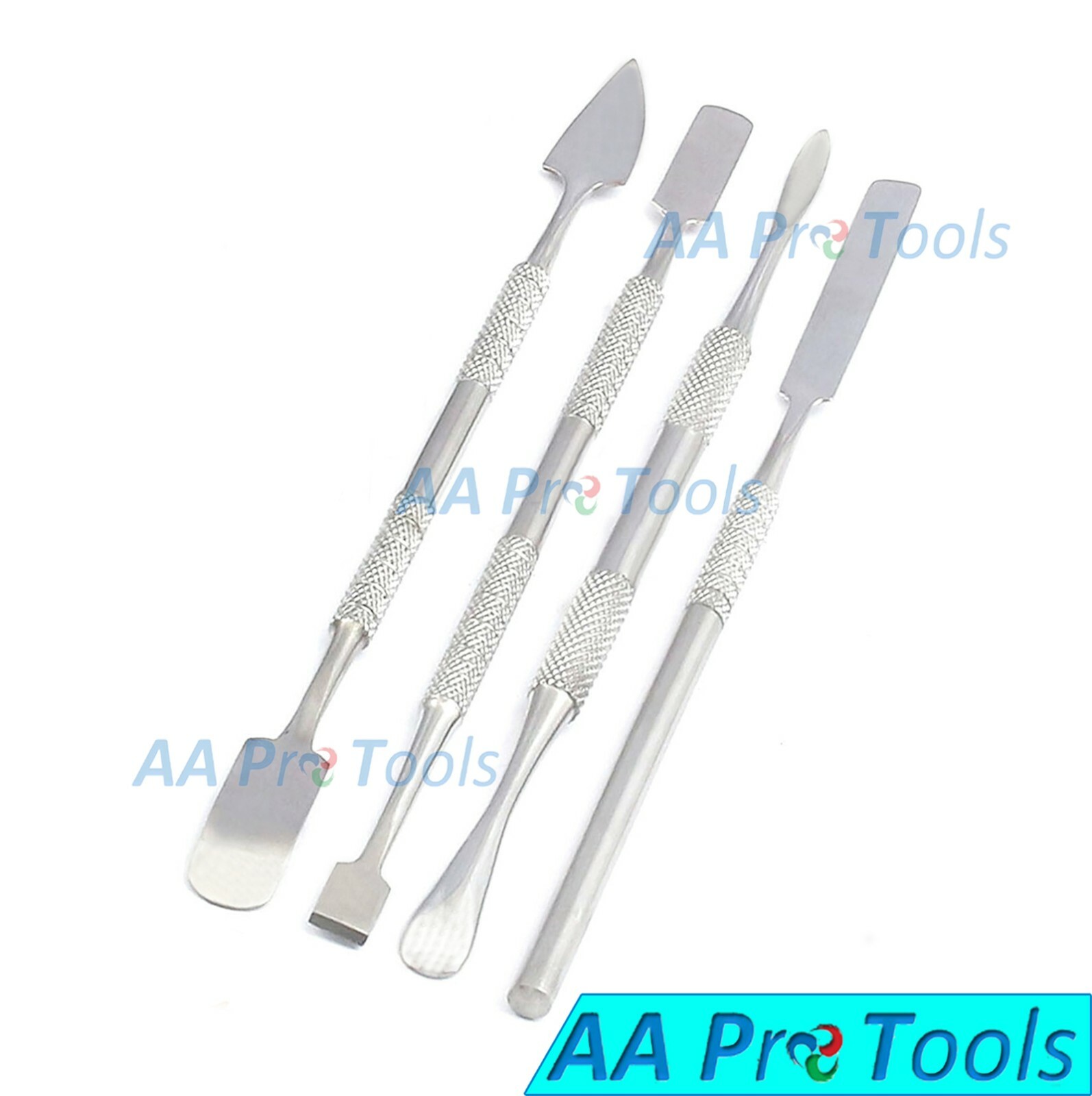 Metal Spatula 4 pcs Set Tools Dental Carver Wax Surgical Instruments