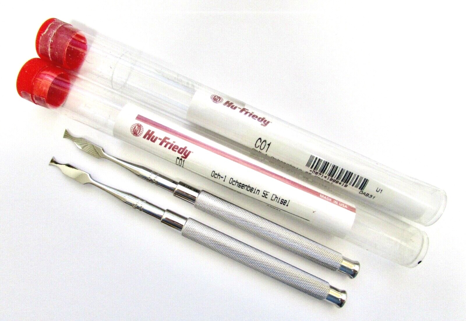 NEW Set of 2 Hu-Friedy C01 Och-1 Ochsenbein SE Perio Periosteal Chisels