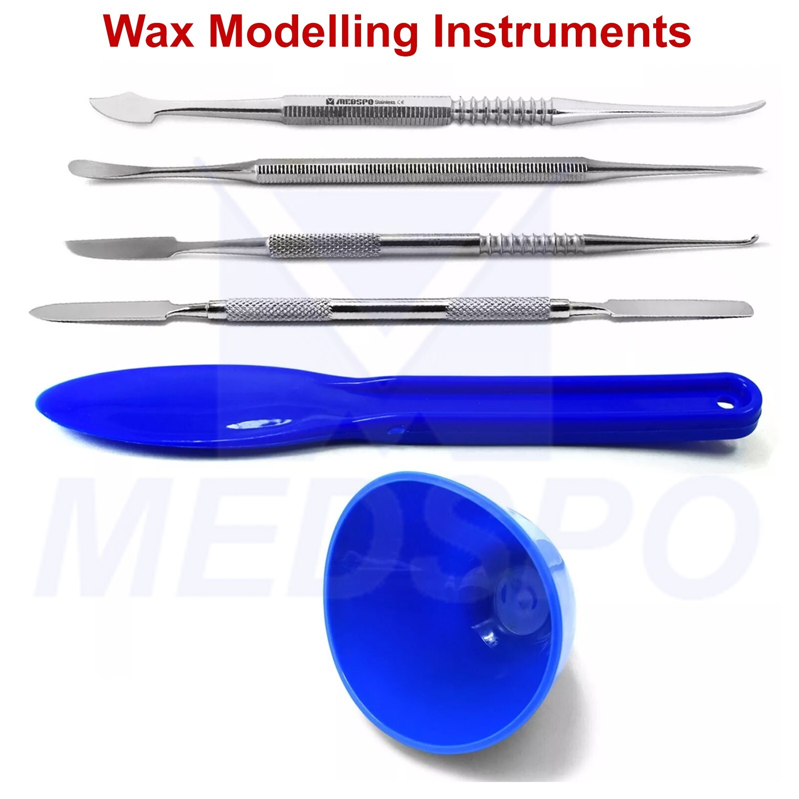 Dental Wax Modelling Carvers Cement Mixing Spatula Technician Instruments