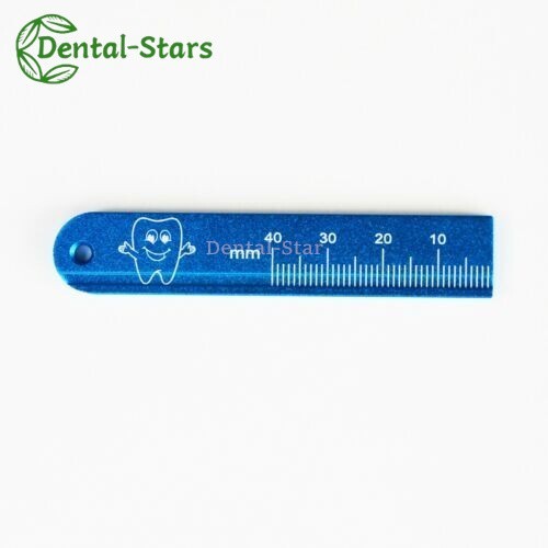 1Pcs Dental Endo Rulers Span Aluminium Measuring Scale Gauge 5 Colors