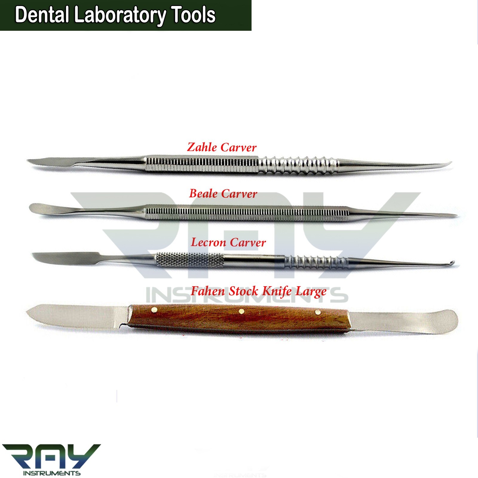 Dental Laboratory Tools Fahen Knife Zahle Beale Lecron Wax & Modelling Carvers