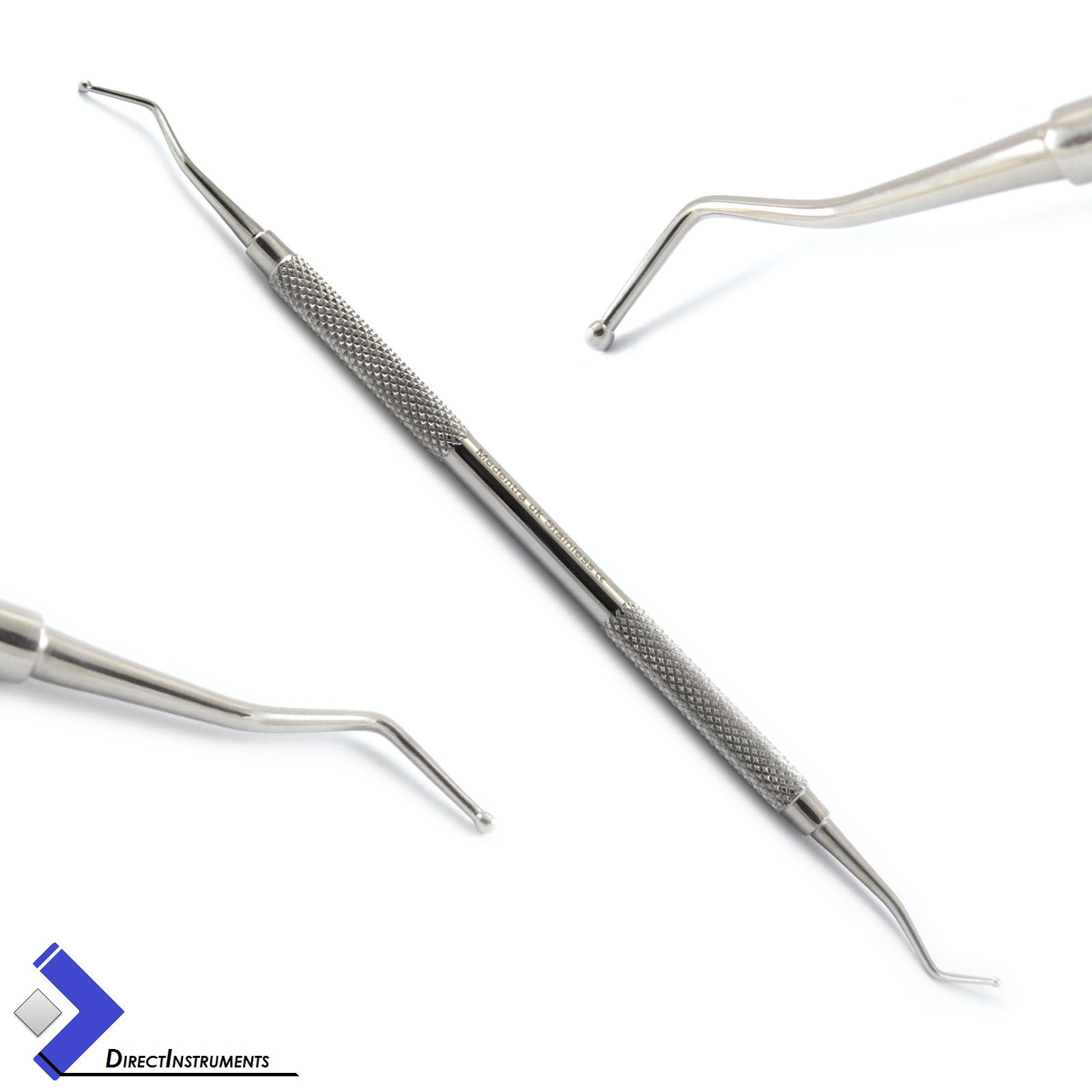 7Pcs Restoration Dental Amalgam Composite Plastic Filling Instruments + Cassette