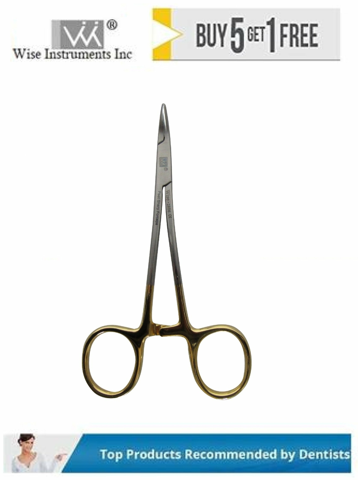 Dental Endodontics Forceps 45° Peet Post & Point Removal by Wise Instruments