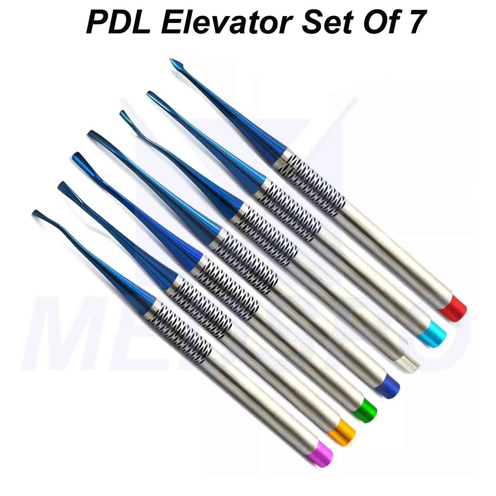 Dental PDL Elevator Set of 7 Root Extraction Elevators Surgical Instruments CE