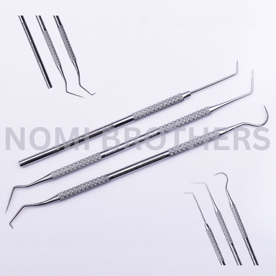 Dental Explorer Set of 3 Diagnostic Instruments CE