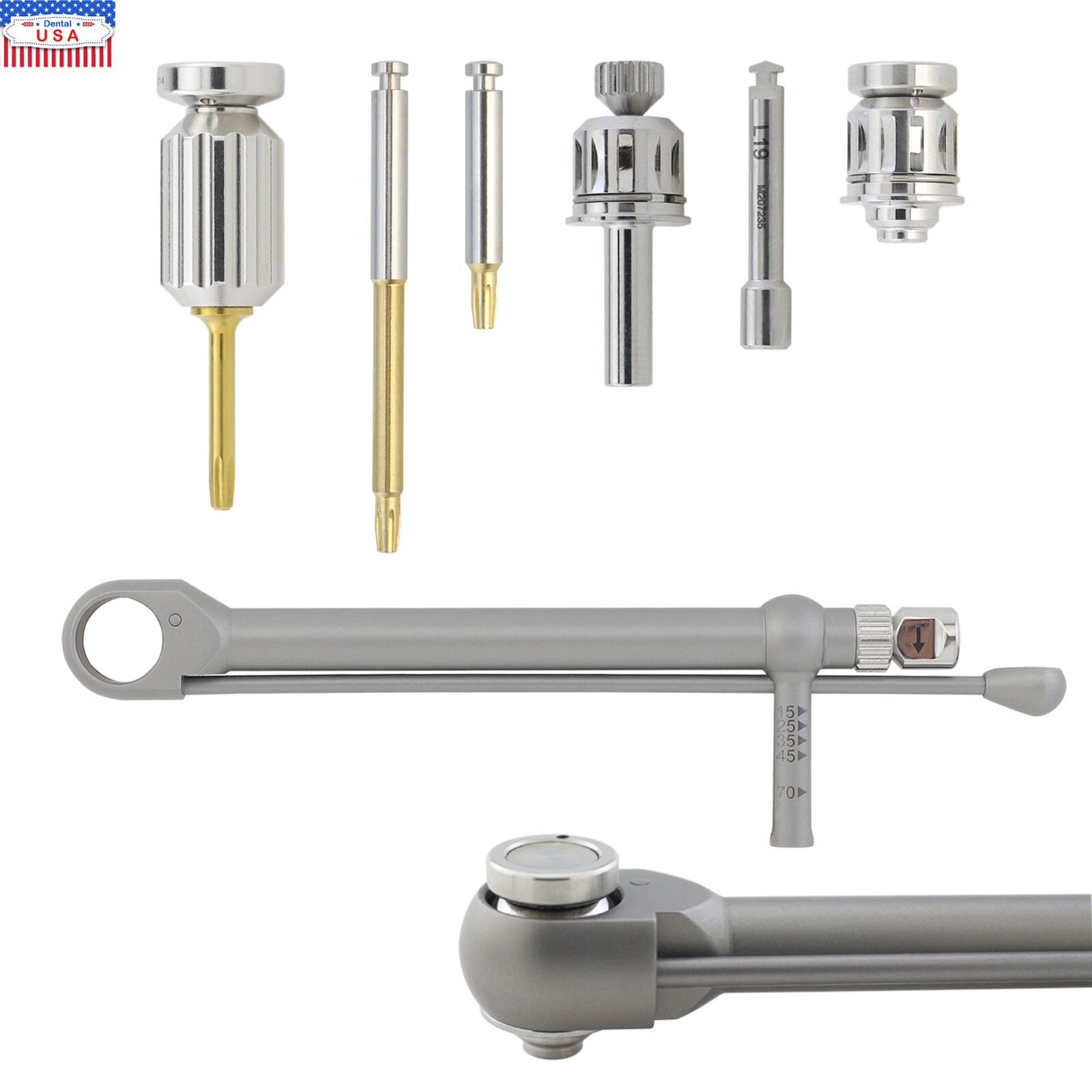 Implant Nobel Biocare Screwdriver UniGrip Drivers Torque Wrench Manual Adapter