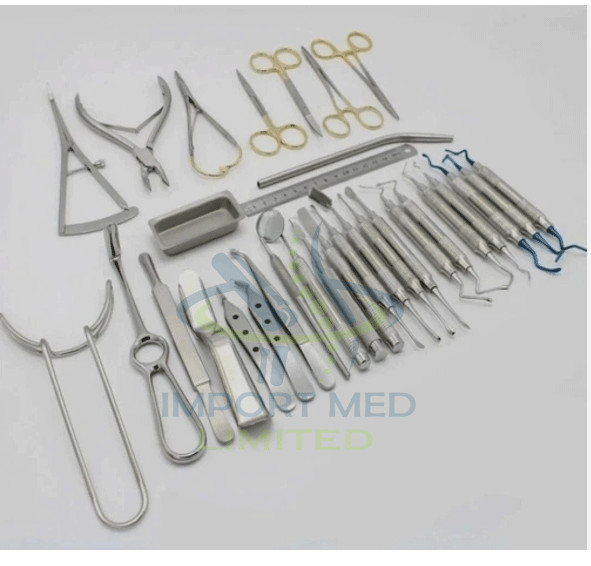 33 PCS Dental Periodontal instruments Kit Dental Implants Surgical Orthodontics