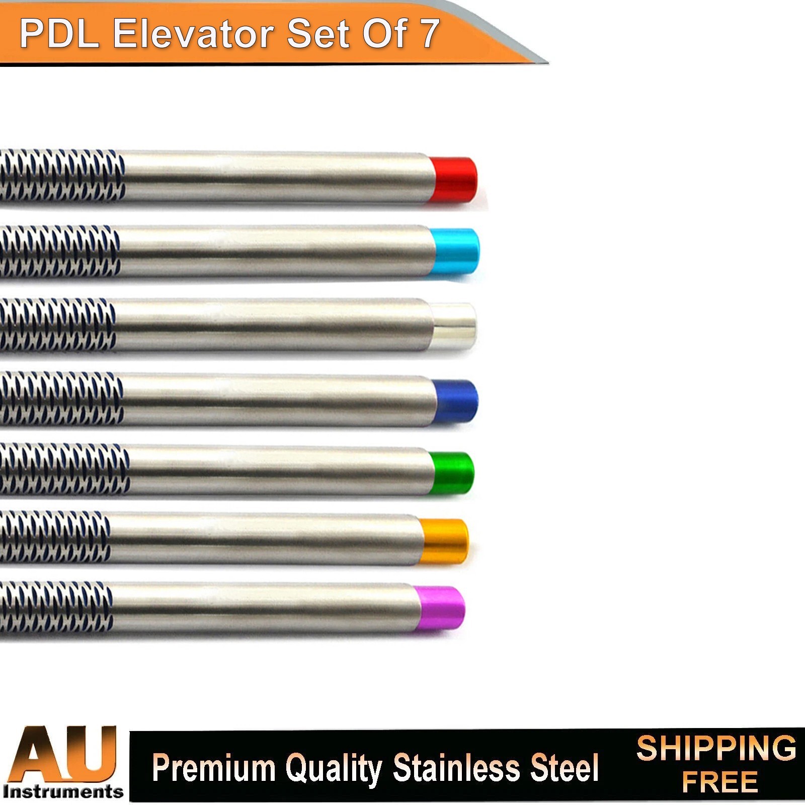 Surgical PDL Elevator Set of 7 Dental Root Extraction Elevators Dentistry Tools